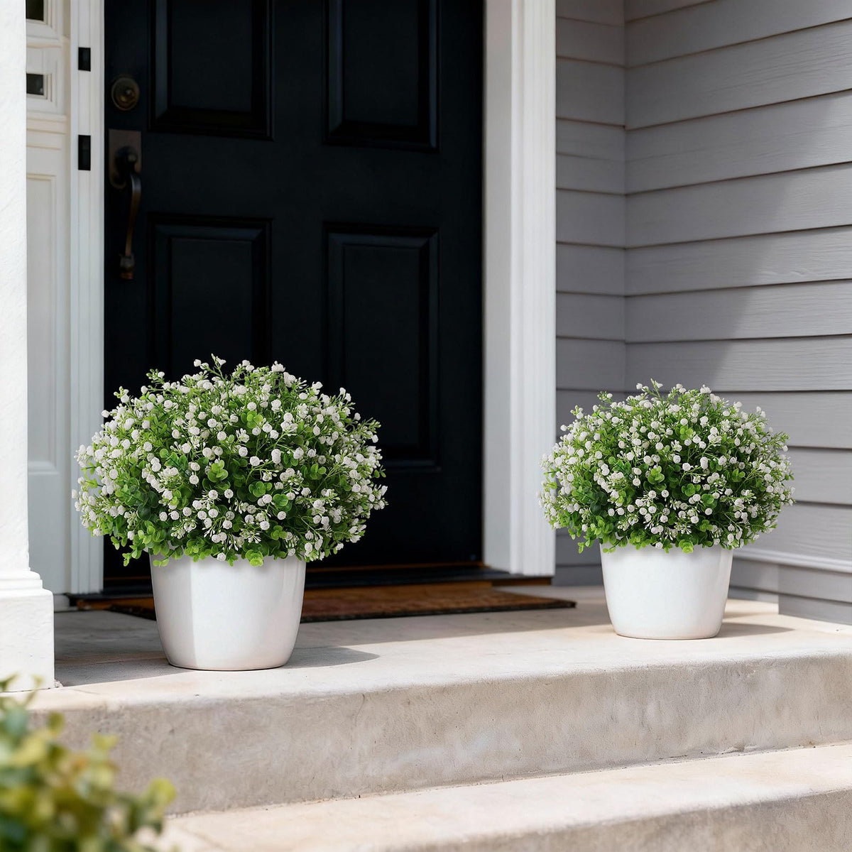 FOTEEWL weatherproof outdoor eucalyptus topiary UV-resistant for year-round use.
