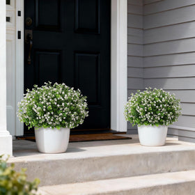 FOTEEWL weatherproof outdoor eucalyptus topiary UV-resistant for year-round use.