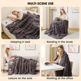 Fotgear heated blanket ETL safety badge emphasizing radiation-free warmth