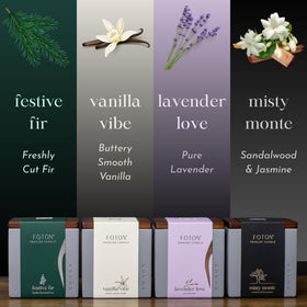 Foton candle offers up to 105 hours of gentle glow.