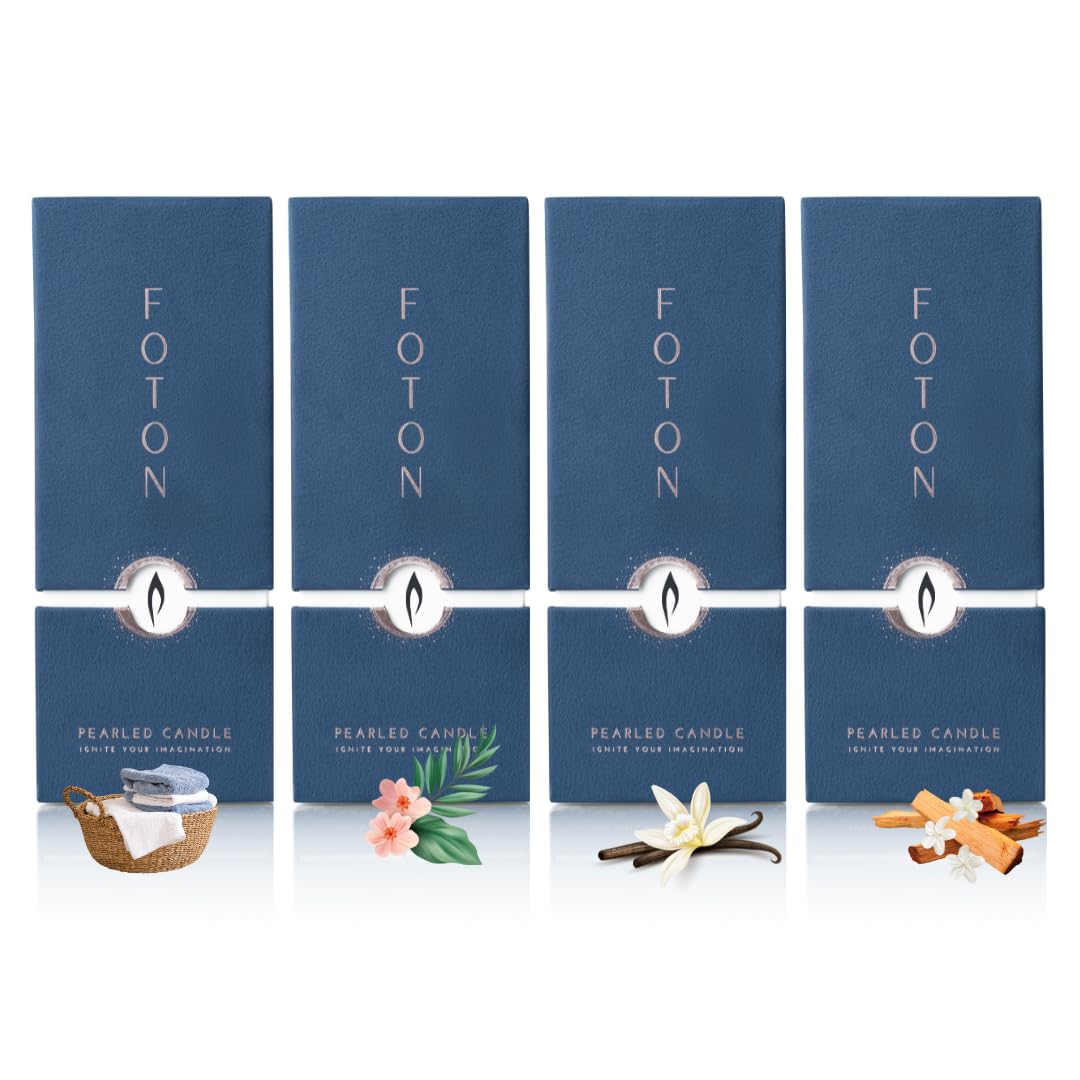 Foton Pearled Candle Breezy Blanket visual, cozy long-lasting fragrance