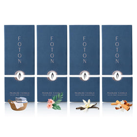 Foton Pearled Candle Breezy Blanket visual, cozy long-lasting fragrance