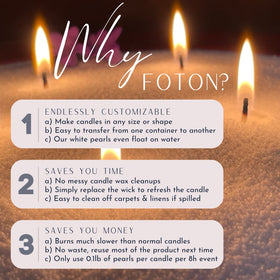 Candle making setup with 30 wicks and sand.