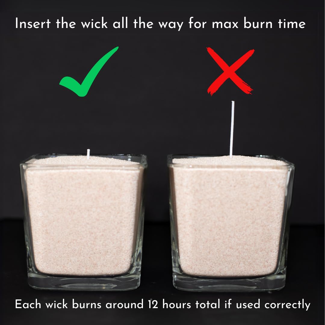 Foton Pearled Candle wick refresh option to renew look and burn