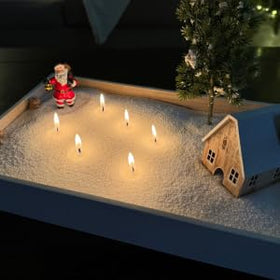 Eco-friendly, non-toxic plant-based candle with clean-burning flame from Foton.