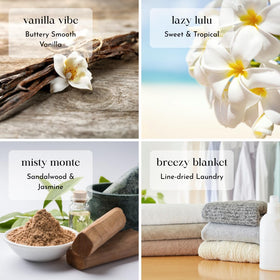 Foton Pearled Candle Misty Monte visual, tranquil evenings
