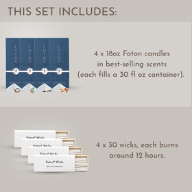Foton Pearled Candle Vanilla Vibe visual, warm comforting aroma