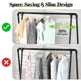 Fotoumgl slim hangers maximize closet capacity and organization.