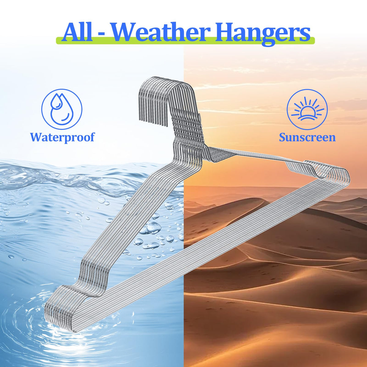 Fotoumgl weather-resistant hanger resists rust and sun exposure.