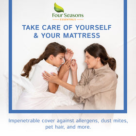 Four Seasons Essentials bedbug protection creates a barrier against intruders reaching the mattress.