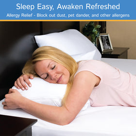 Four Seasons Essentials full-zip around design simplifies fitting your mattress on move-in day.