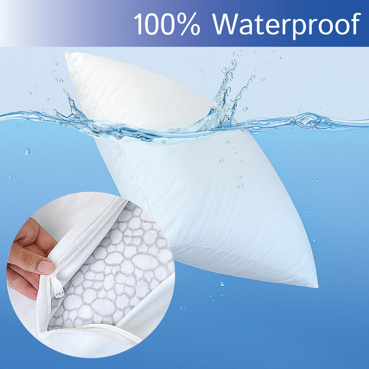 Four Seasons Essentials hypoallergenic encasement helps reduce exposure to dust and allergens.