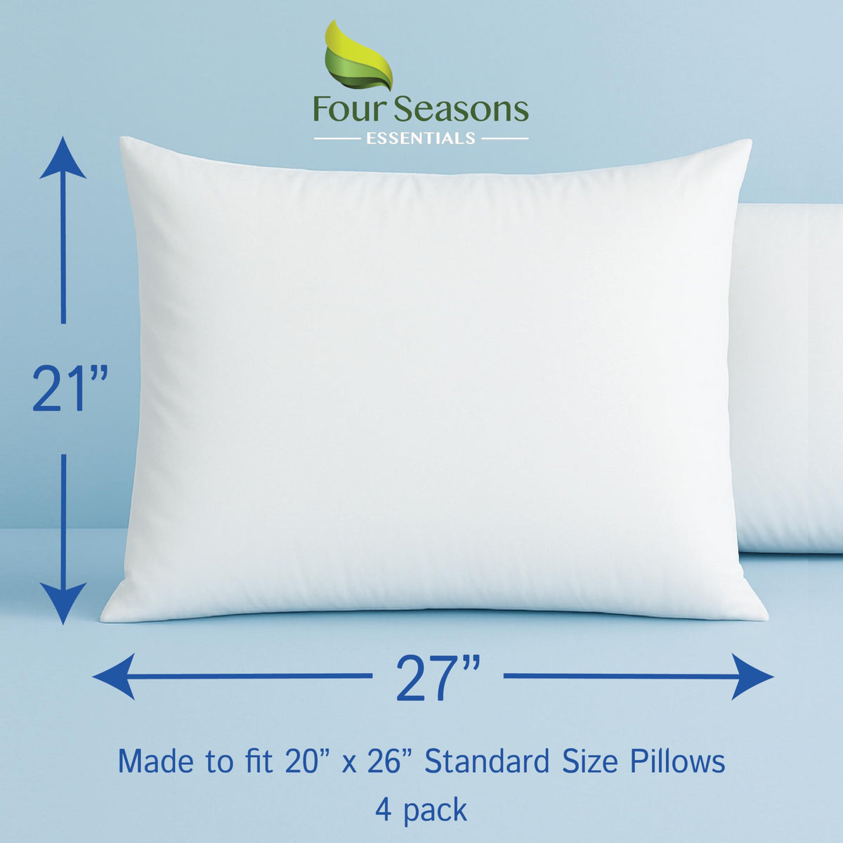 Four Seasons Essentials protector showing soft, noiseless fabric for quiet nights