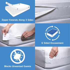 Four Seasons Essentials soft, noiseless stretch fabric reduces crinkles under sheets