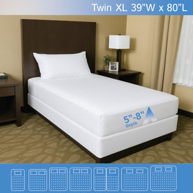 Four Seasons Essentials Twin XL waterproof inner lining shields mattress from spills and accidents