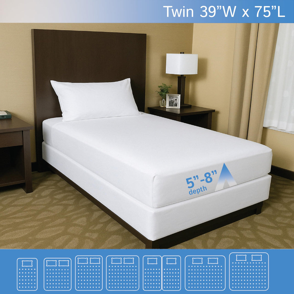 Four Seasons Essentials waterproof mattress cover blocks spills and keeps your bed dry