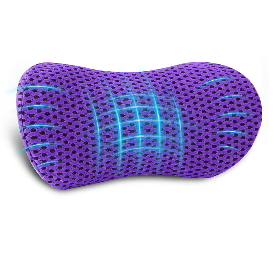FOUSUPDT lumbar pillow with ergonomic design supporting the lower back during seated work