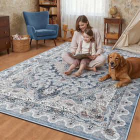 Foxmas 6x9 area rug bedroom – warm, inviting texture for restful evenings.