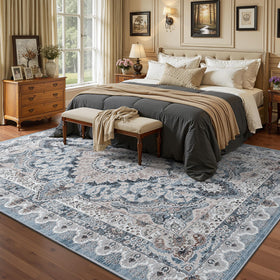 Foxmas 6x9 area rug dining room – practical, non-slip base for high-traffic meals.