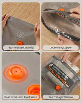 FoxMoon semi-transparent design helps locate clothes quickly in luggage