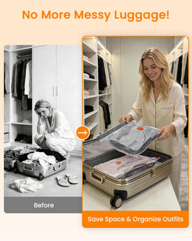 FoxMoon travel kit with 12 bags simplifies packing for any vacation.