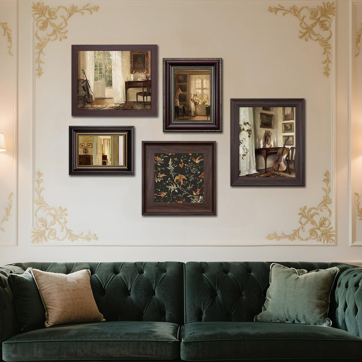 Foxtell frames hung vertically or horizontally for versatile decor.