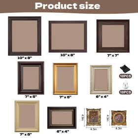 Foxtell vintage frames arranged on a tabletop for photo display.