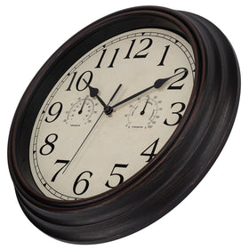 Foxtop bronze clock suitable for office and living spaces.