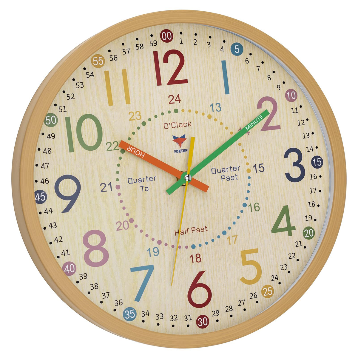 Foxtop educational words like hour and minute aid time-telling