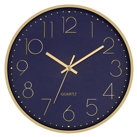 Foxtop Modern Wall Clock dial provides clear readout from across the room.