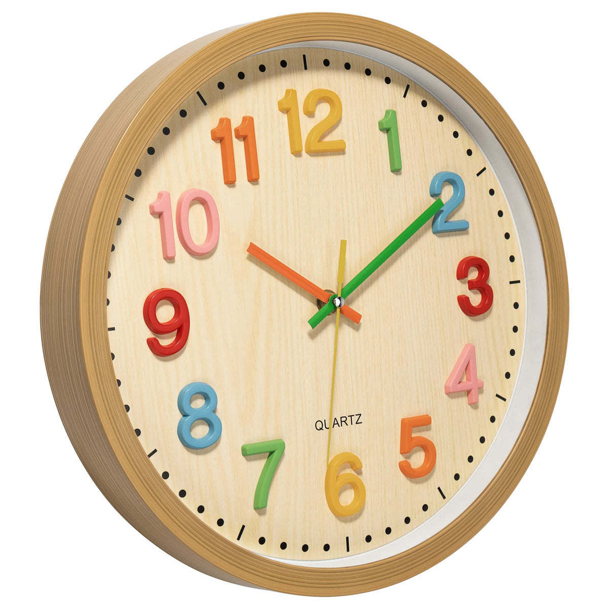 Foxtop clock powered by a single AA alkaline battery with long life.