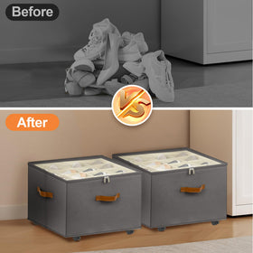 Foyego compact, stackable design fits tight closets and shelves.