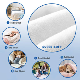 Fpoutiv durable machine-washable blanket designed for easy care