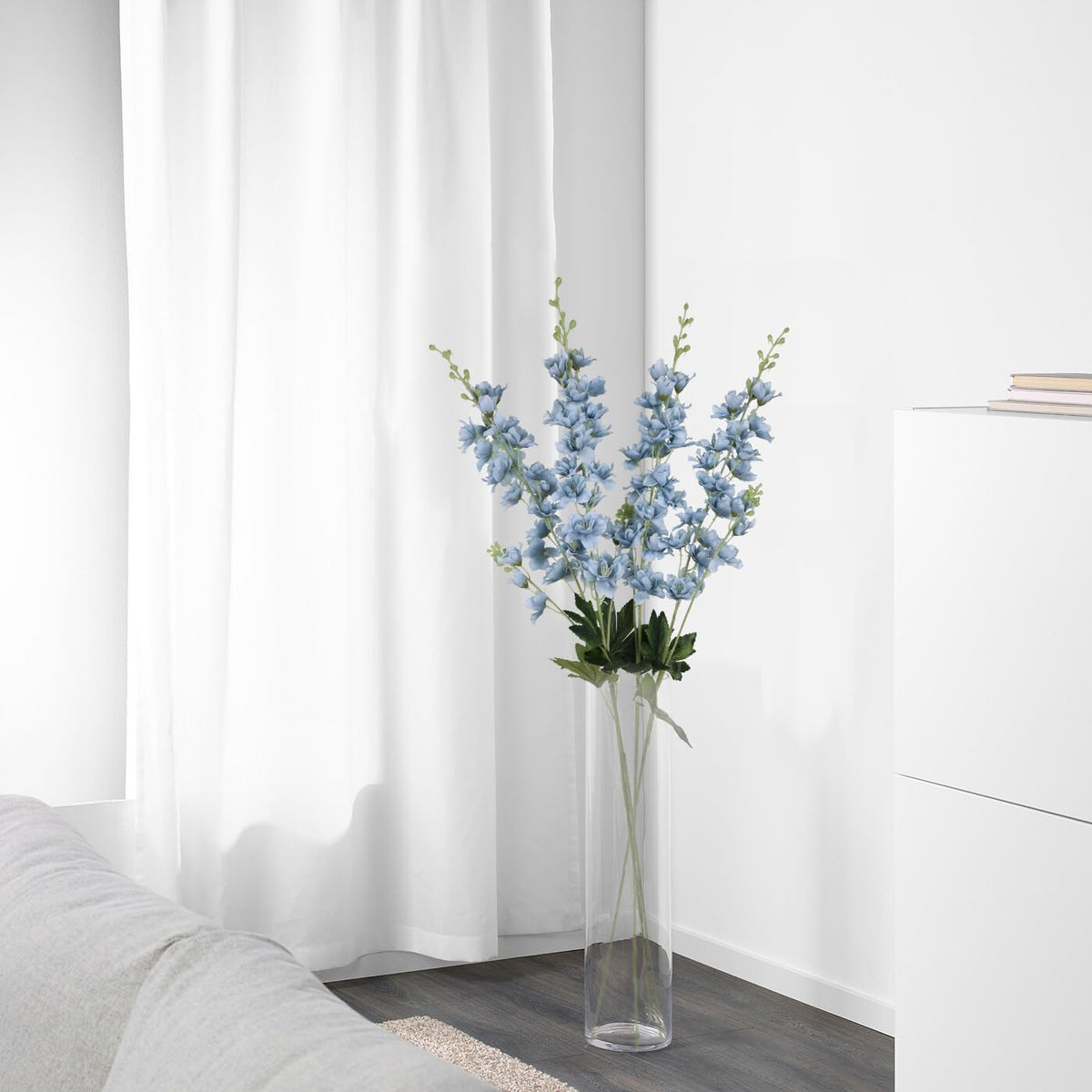 Fqueelvys delphinium decor for home and garden displays.