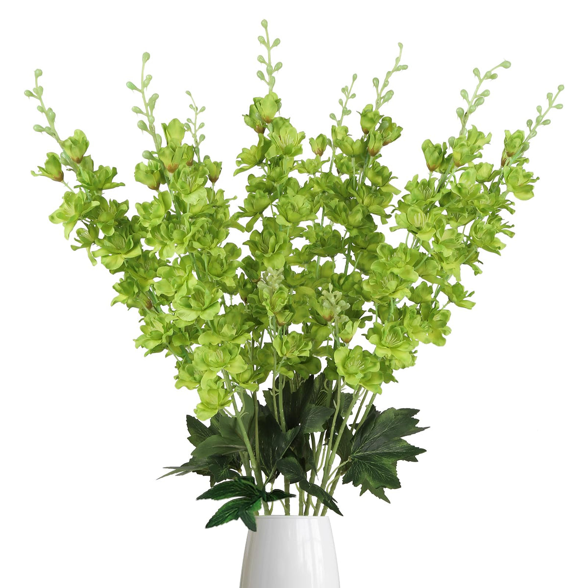 Fqueelvys delphinium flowers 8pcs for tall vase displays and long-lasting decor