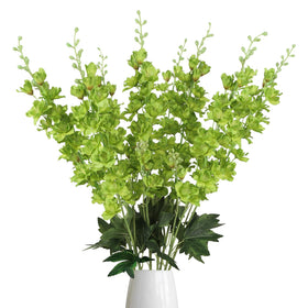 Fqueelvys delphinium flowers 8pcs for tall vase displays and long-lasting decor