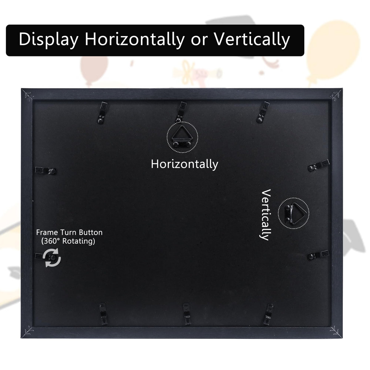 FramePro School Years accommodates a 12x16 large photo with removable mat.