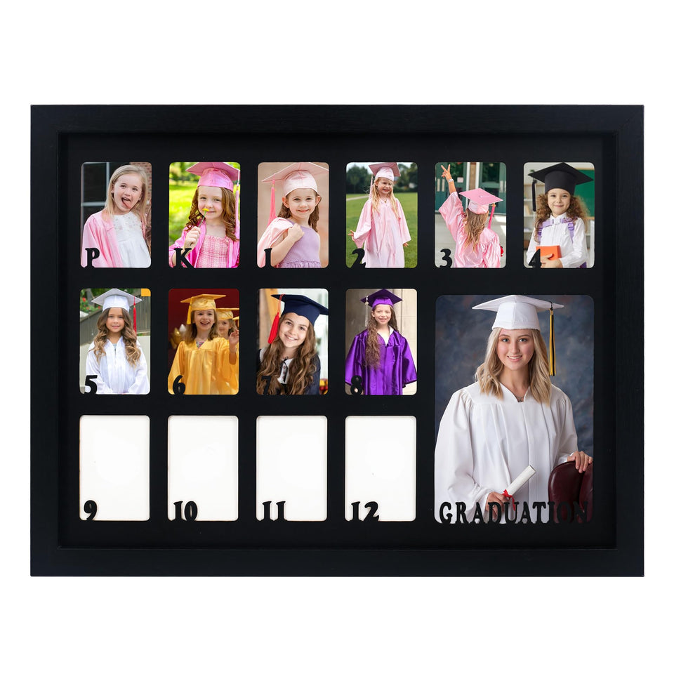 FramePro School Years frame front view in black finish, ready for wall display.