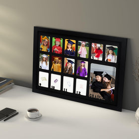 FramePro School Years wall or shelf display option for flexible decor.