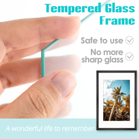Frametory frame with mat holds 12x18 images for a clean, modern presentation