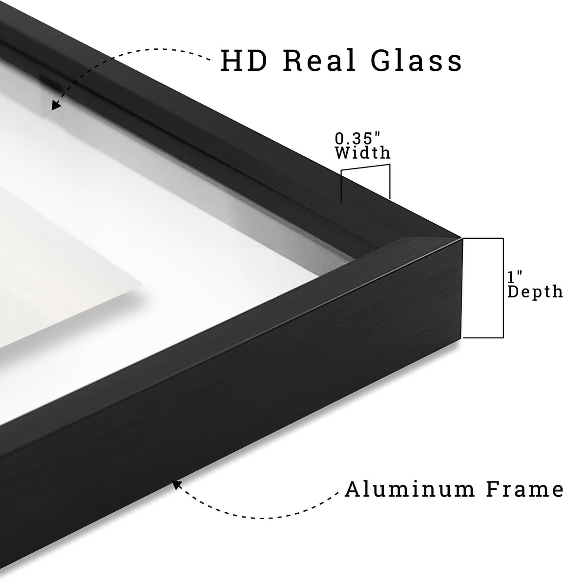 Frametory supports 8x10, 5x7, and 4x6 prints in the 11x14 frame