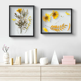 Frametory black aluminum floating frame for wall or tabletop display