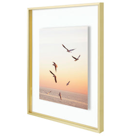 Frametory gold edge frame detail adds classic elegance to 16x20 display.