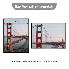 Frametory supports portrait and landscape layouts for art and photos.