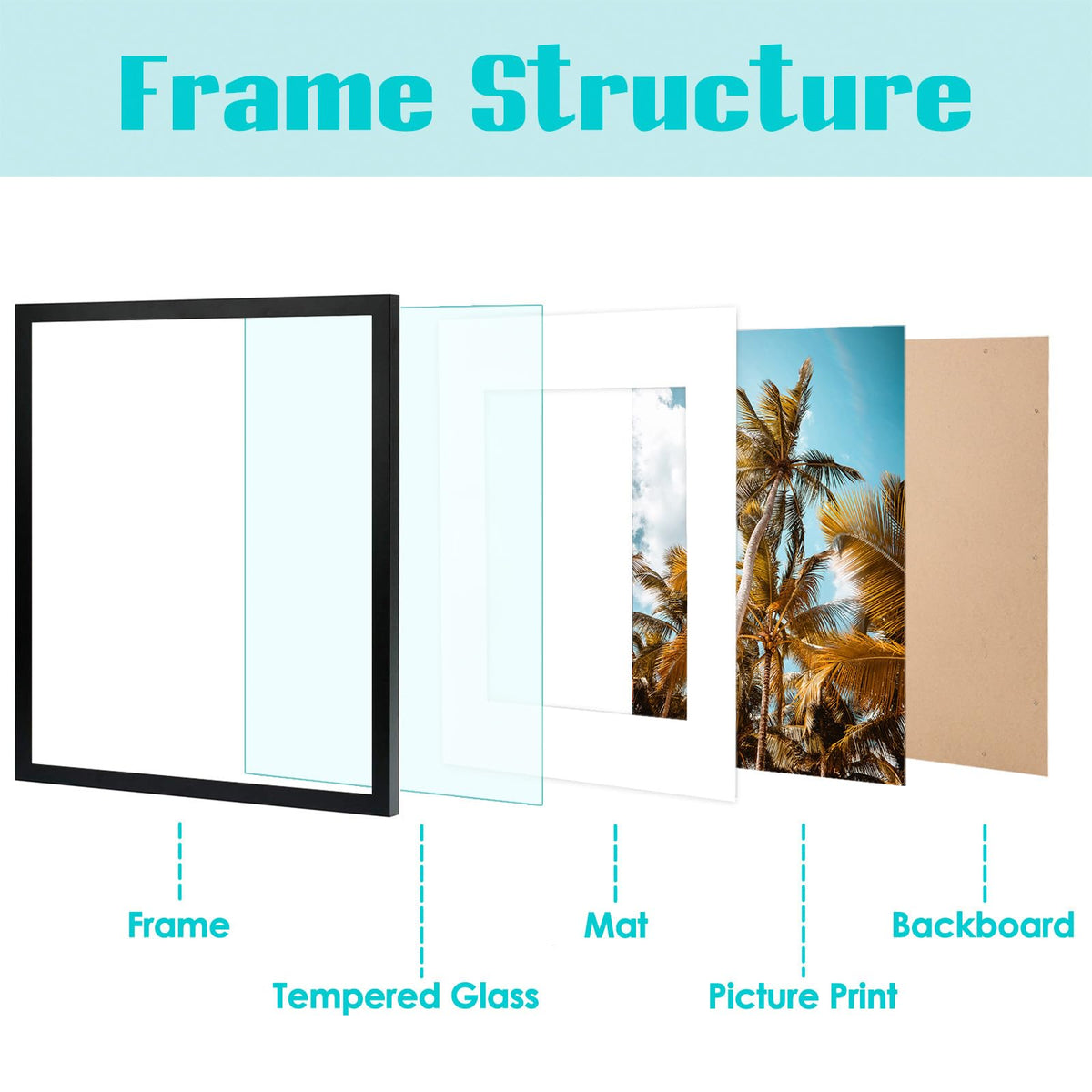 Frametory rotating back clips simplify loading and swapping photos
