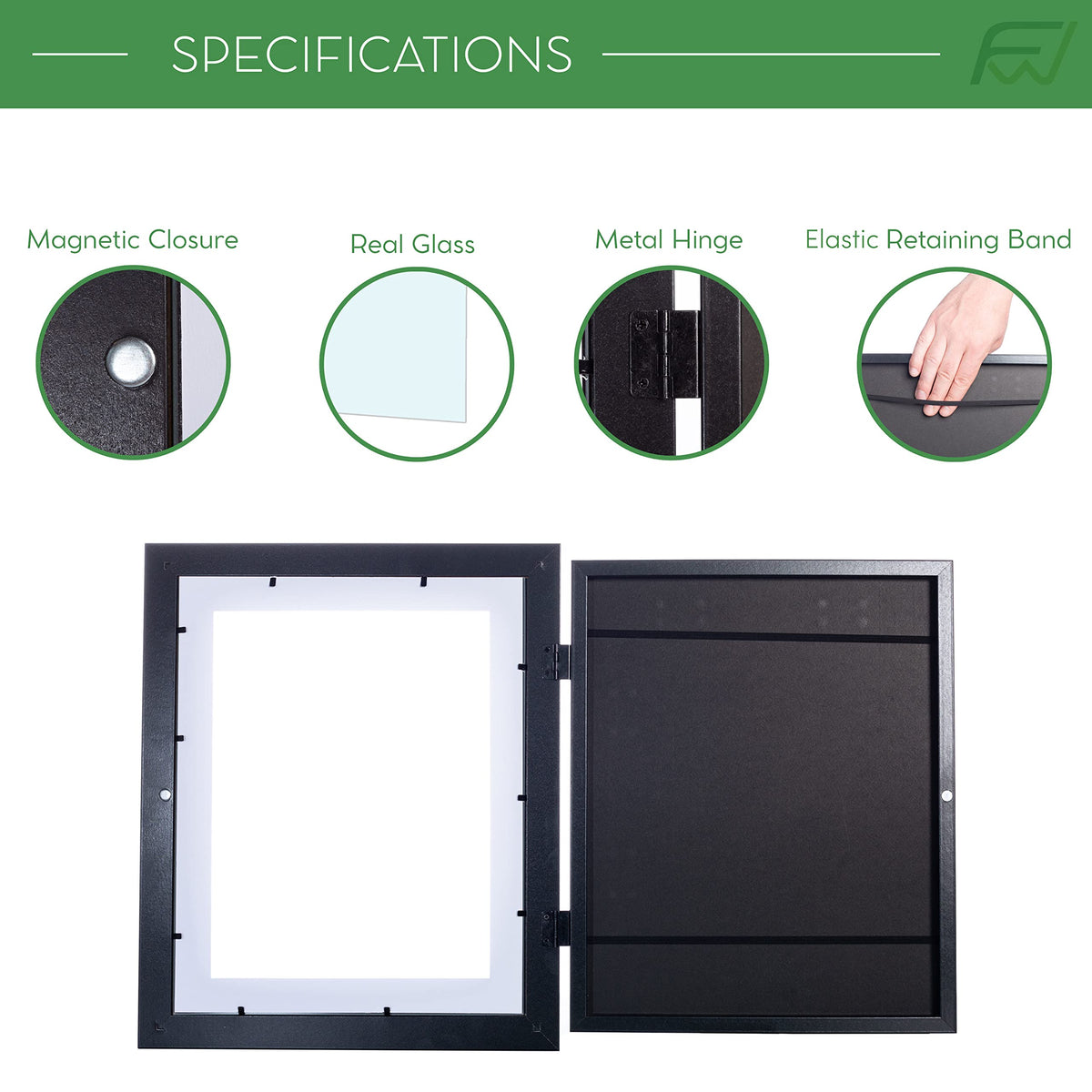 FrameWorks 2Pack protective packaging with foam padding and corner braces.