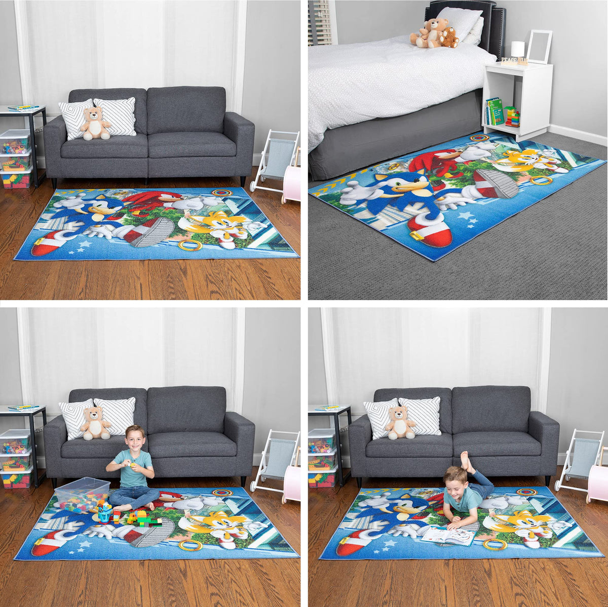 Franco 69x52 rug size fits kids' rooms and play areas.