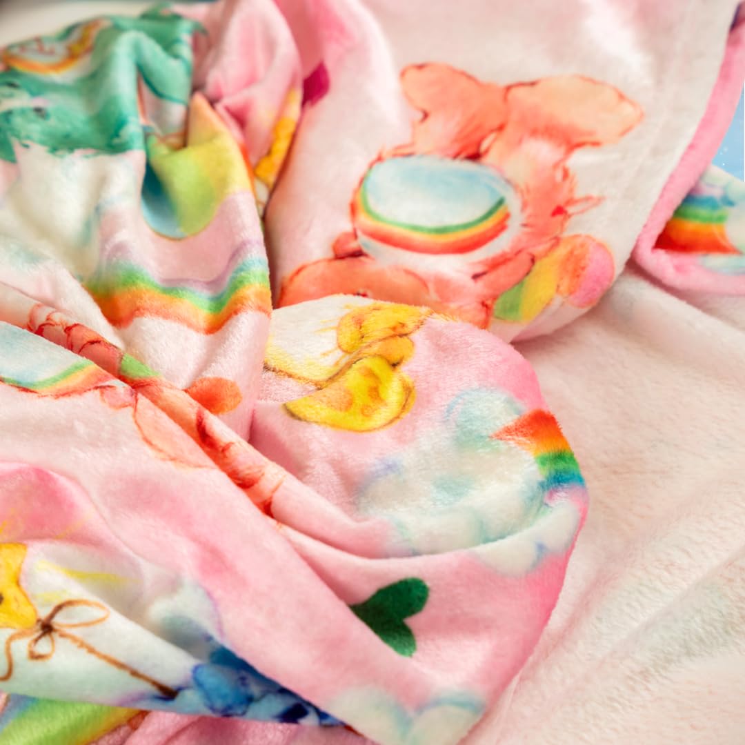 Franco Care Bears throw easy care material machine washable