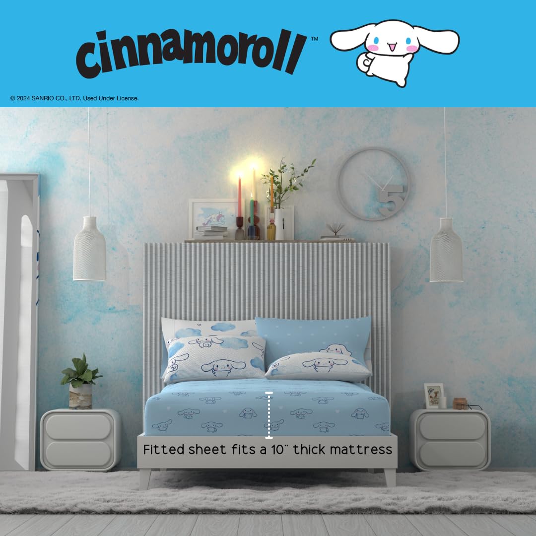 Franco Cinnamoroll microfiber fabric feels ultra-soft and easy to care for.