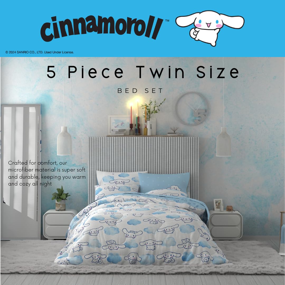 Franco Cinnamoroll pillowcase design showcases cute character in soft sleep-ready fabric.